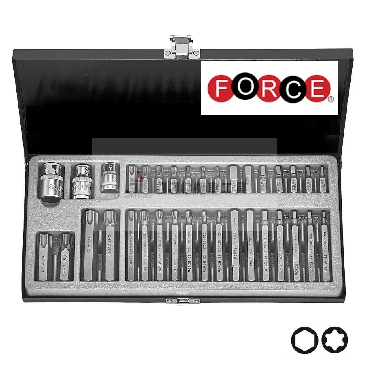 FORCE 35件組 六角 星型 起子頭 綜合組