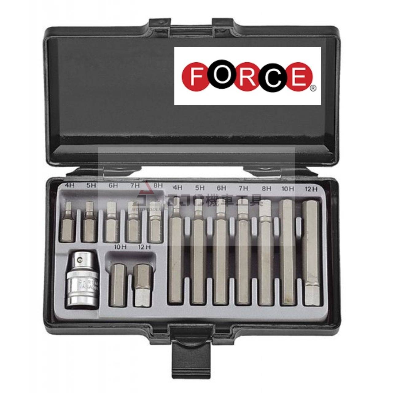 FORCE 15件組 (六角) 起子頭 綜合組